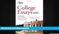 READ  College Essays that Made a Difference, 4th Edition (College Admissions Guides) FULL ONLINE