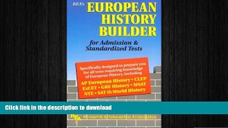 FAVORITE BOOK  European History Builder for Admission   Standardized Tests (Test Preps)  BOOK