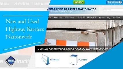 Concrete Jersey Barriers and K-rails for Sale