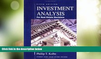 Big Deals  Investment Analysis for Real Estate Decisions  Best Seller Books Most Wanted