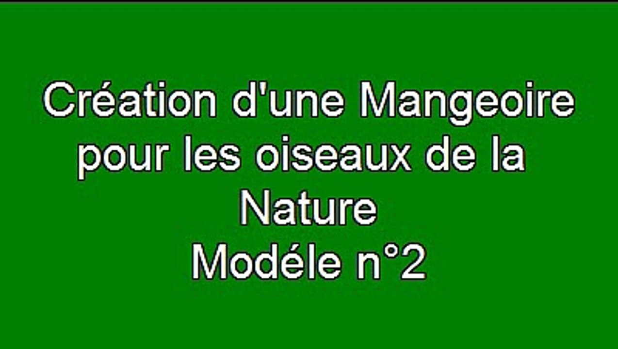 Création  Mangeoire pour les oiseaux n°2