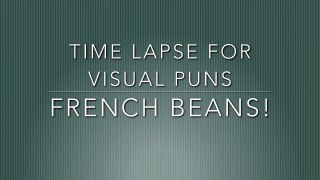 Time Lapse for Final Assignment - French Beans