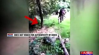 Video shows LeT terrorists marching in a forest #WATCH