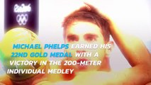 Michael Phelps wins 22nd gold medal in 200m individual medley