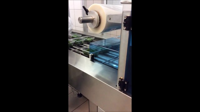 TECNOVAC - Tray sealer Athena VG 3 cav for ready meals + aligner + tray rotating system