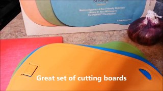 Antibacterial Cutting Board Set. Kitopia's Large Chopping Board Mat 100% Sterilization From Bacteria