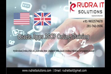 oracle apps ascp online training in hyderabad , uk ,usa , india | rudraitsolutions