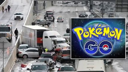 Pokemon Go_ Accident Man Stops In Highway To Catch Pikachu!