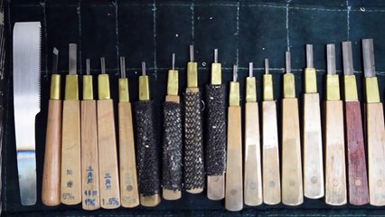 CMYK Woodcut Carving by Katsutoshi Yuasa