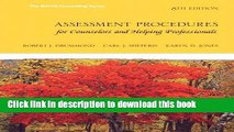 [Popular Books] Assessment Procedures for Counselors and Helping Professionals (8th Edition) Free