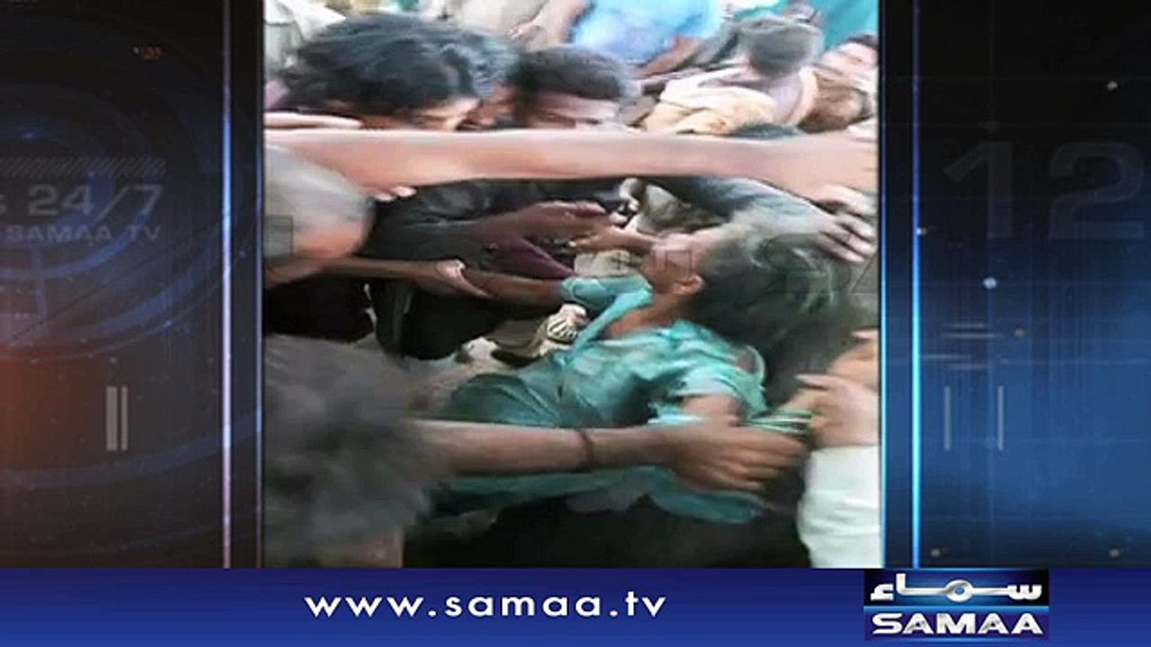 ملتان؛ساٹھ سالہ مبینہ اغواکارخاتون پرشہریوں کا شدید تشدد