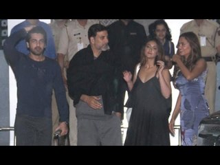 Team Rustom Spotted At The Airport | Akshay Kumar, Ileana D'cruz, Esha Gupta & Arjan Bajwa