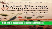 [Popular Books] Winston   Kuhn s Herbal Therapy and Supplements: A Scientific and Traditional