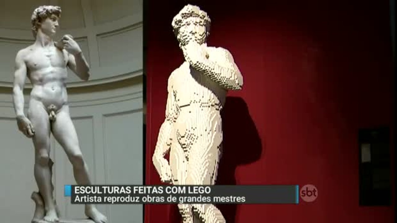 Artista reproduz obras famosas com peças de lego
