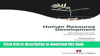 [Popular] Managing Learning and Knowledge Capital: Human Resource Development Kindle Online