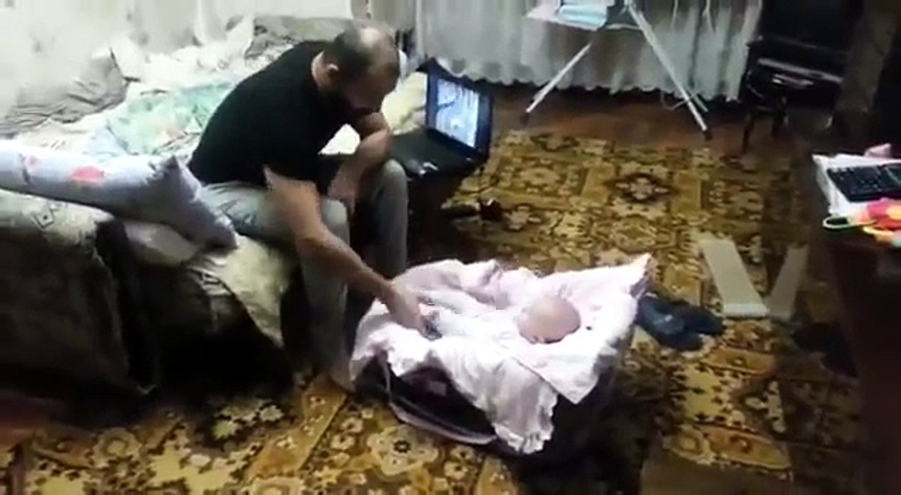 Ce chat n'aime visiblement pas qu'on maltraite son petit maître