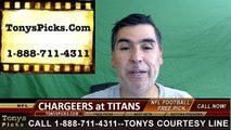 Tennessee Titans vs. San Diego Chargers Free Pick Prediction NFL Pro Football Odds Preview 8-13-2016