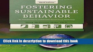[Popular] Fostering Sustainable Behavior: An Introduction to Community-Based Social Marketing