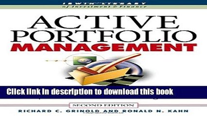 [Download] Active Portfolio Management: A Quantitative Approach for Producing Superior Returns and
