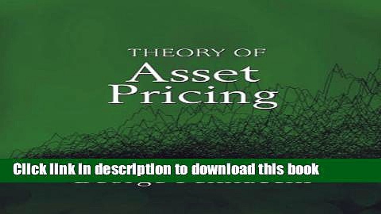 [Download] Theory of Asset Pricing Hardcover Collection