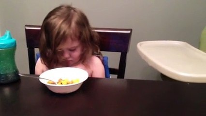 Cute Baby Loses Battle To Sleep