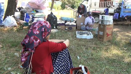 Yangından kurtuldular evsiz kaldılar