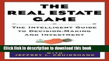[Popular] The Real Estate Game: The Intelligent Guide To Decisionmaking And Investment Kindle Free