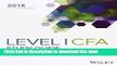[Popular] Wiley Study Guide for 2015 Level I CFA Exam: Complete Set Hardcover Free