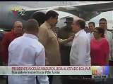 Así llegó Maduro a Puerto Ordaz para reunirse con Santos