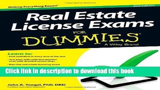 [Popular] Real Estate License Exams For Dummies Paperback Online