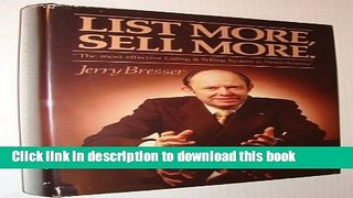 [Popular] List More, Sell More Paperback Free