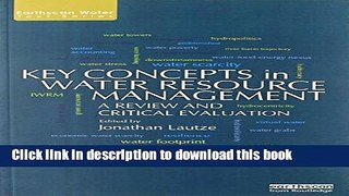 Ebook Key Concepts in Water Resource Management: A Review and Critical Evaluation Free Online