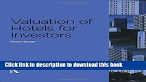 [Popular] Valuation of Hotels for Investors Paperback Collection