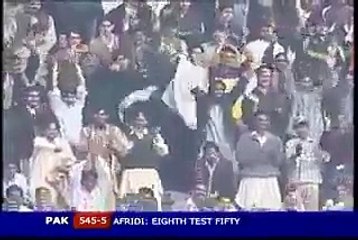 Shahid Afridi Century against india in Tests
