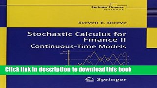 [Popular] Stochastic Calculus for Finance II: Continuous-Time Models Paperback Online