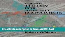 [Popular] Game Theory for Applied Economists Paperback Collection