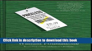 [Popular] Priceless: The Myth of Fair Value (and How to Take Advantage of It) Kindle Free