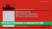 [Popular] Guidelines for Hazard Evaluation Procedures Paperback Free