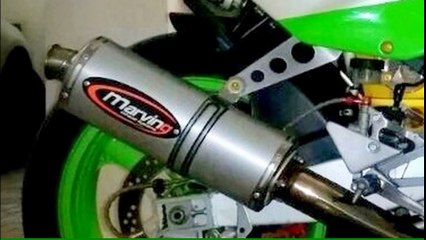 How to polish the muffler of Kawasaki ZXR 400