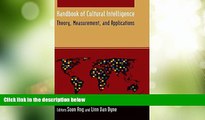 Big Deals  Handbook of Cultural Intelligence: Theory Measurement and Application  Best Seller