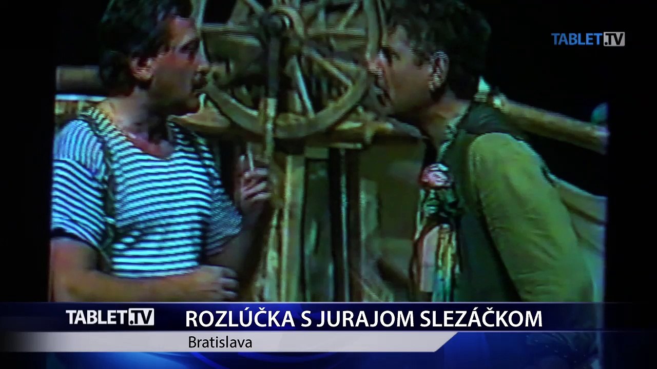Kultúrna obec sa rozlúčila s J.Slezáčkom v divadle, kde najviac hrával