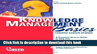 Books Knowledge Management Basics Free Online