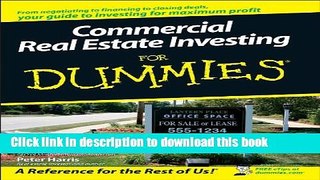 [Popular] Commercial Real Estate Investing For Dummies Kindle Collection