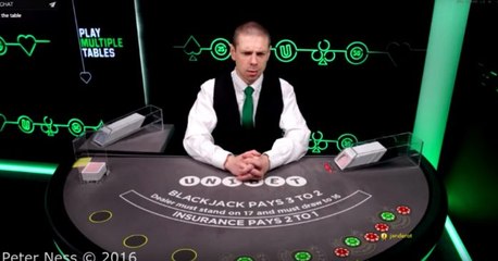 Jogador prega partida a ‘dealers’ no Blackjack