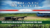 [Popular Books] A Plain Malice (Appleseed Creek Mystery Series) (Volume 4) Full Online