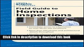 [Popular] Graphic Standards Field Guide to Home Inspections Hardcover Free