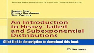 Ebook An Introduction to Heavy-Tailed and Subexponential Distributions Full Online