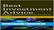 [Popular] Best Investment Advice: Different Types Of Investments You Should Consider Hardcover Free