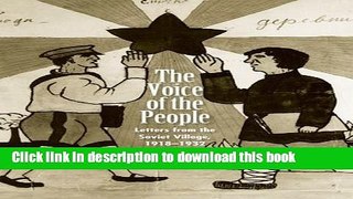 [Popular] The Voice of the People: Letters from the Soviet Village, 1918-1932 Hardcover Online