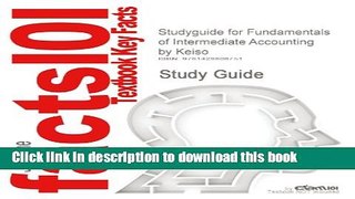 Ebook Studyguide for Fundamentals of Intermediate Accounting by Keiso, ISBN 9780471072034 Full